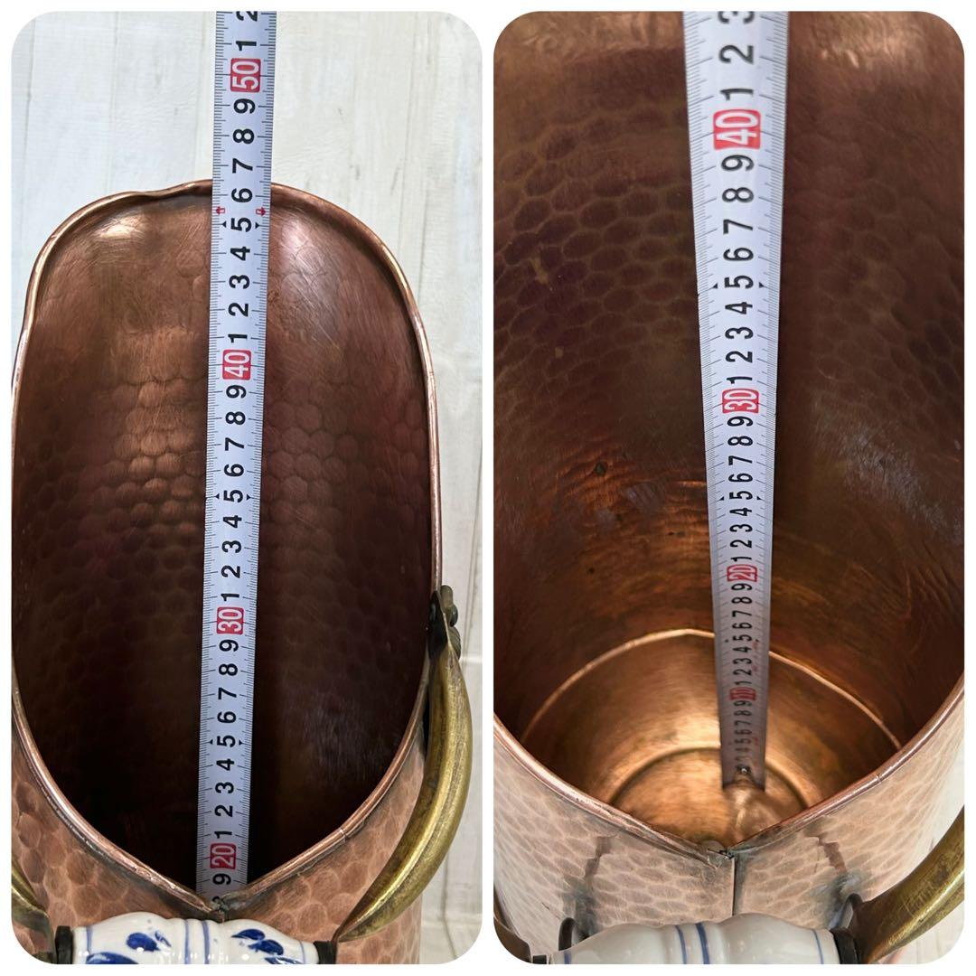 銅製 アンティーク フラワーポット