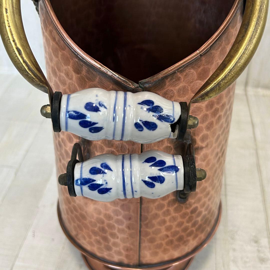 銅製 アンティーク フラワーポット