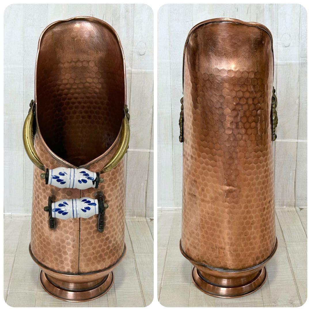 銅製 アンティーク フラワーポット