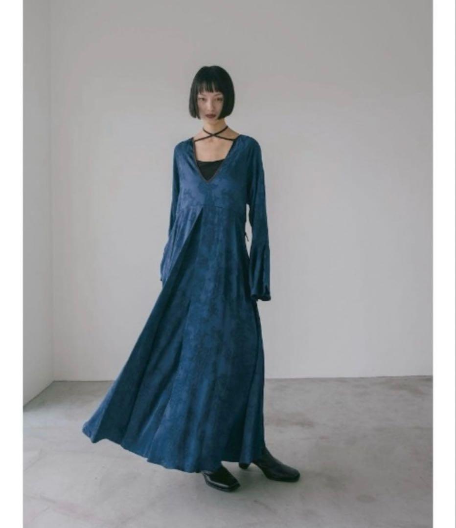 sahara marte フラワージャガードパイピングドレス