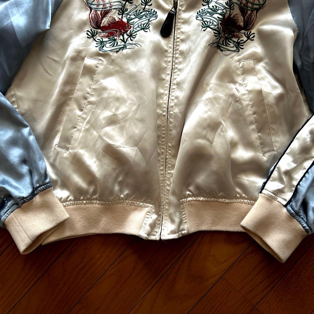 KEITA MARUYAMA スカジャン ホワイト・ブルー　Ｍサイズ