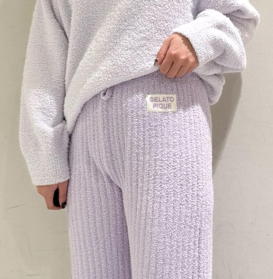 てぃな　gelato pique ジェラートピケ　ラベンダー　ベビモコ