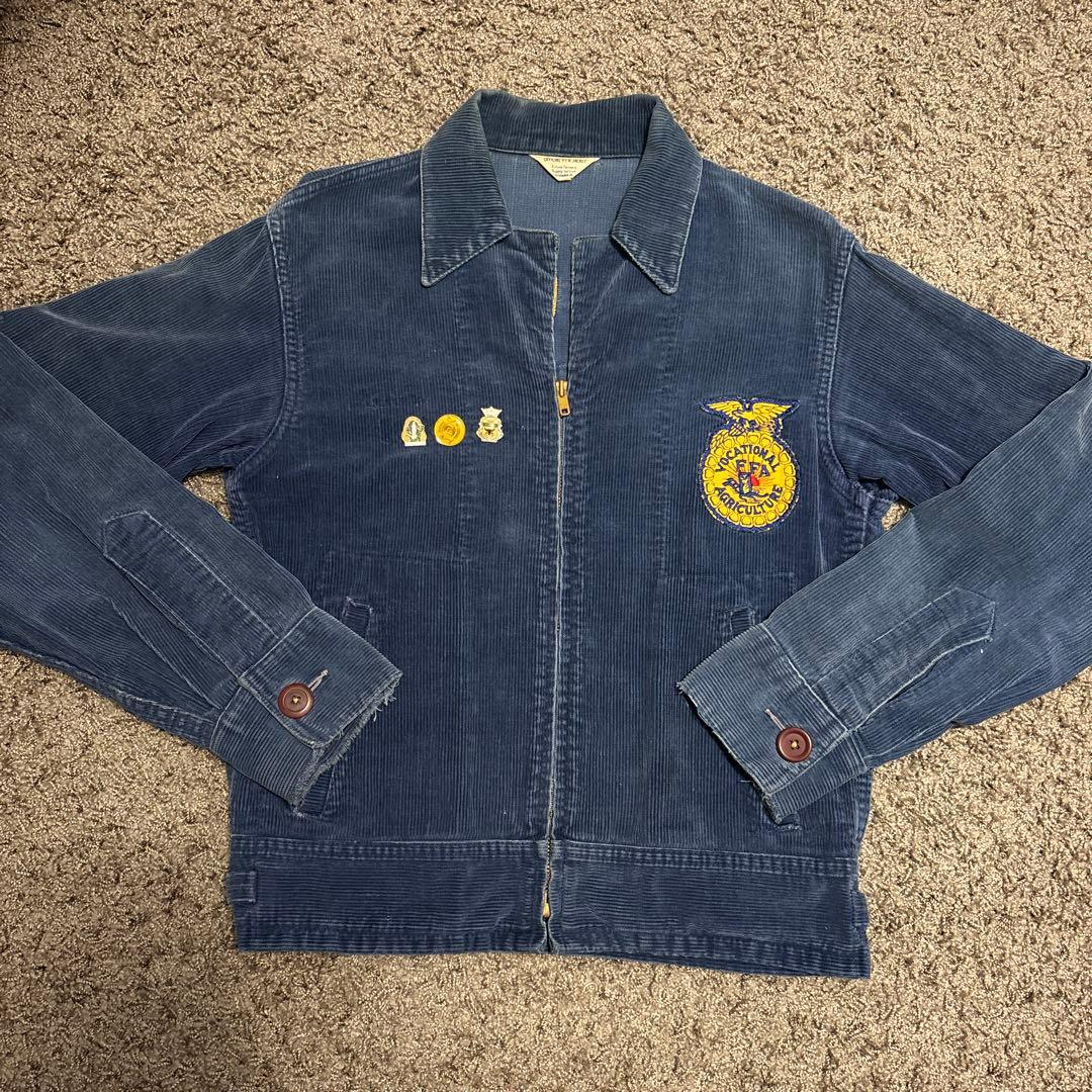 50's FFAジャケット バッジ付き 三角タグ TARONジップ Sサイズ