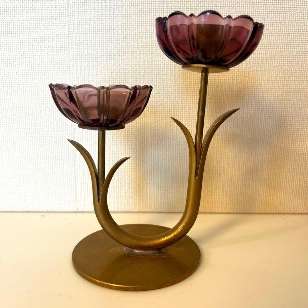 北欧　ヴィンテージ　グンナーアンデル　キャンドルホルダー　アラビア　イッタラ