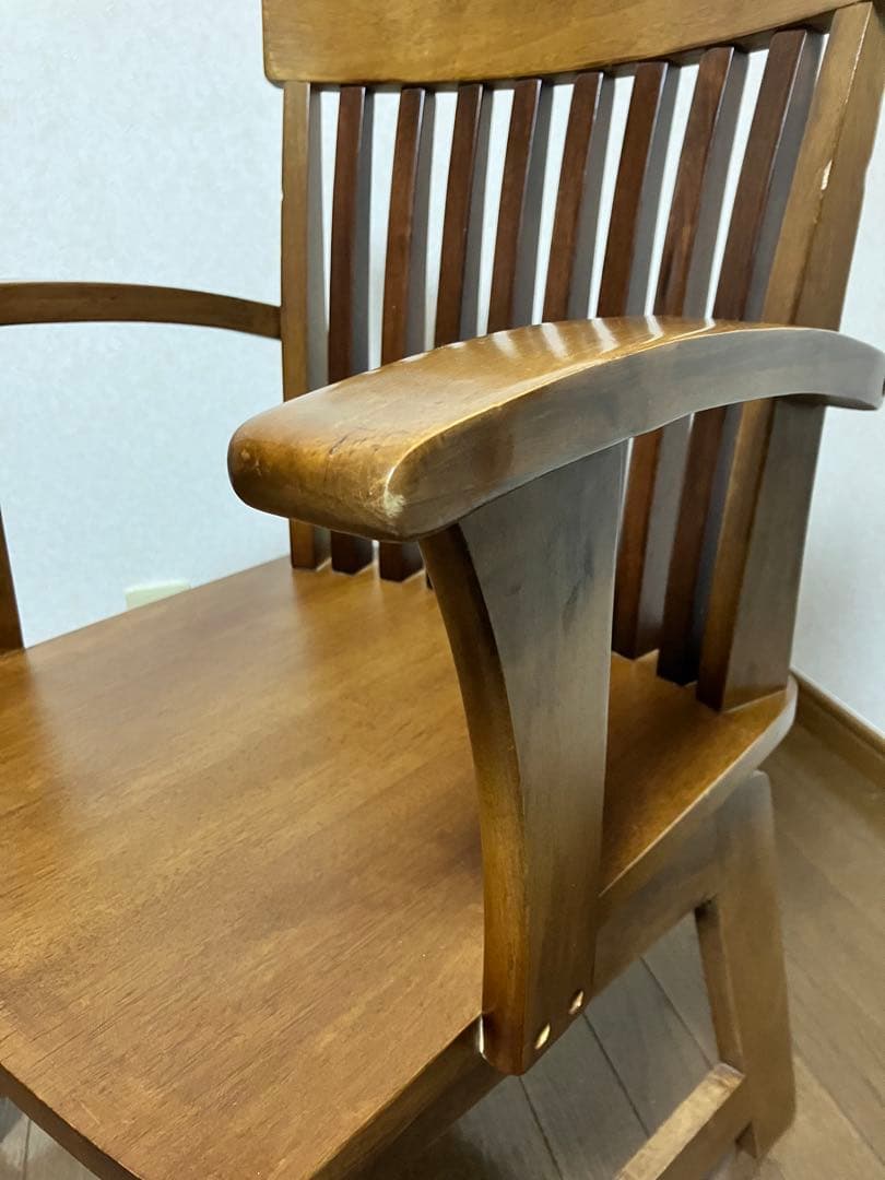 ダイニングチェア サカイ工芸 ウィンザーチェア 天然木 回転椅子 ヴィンテージ