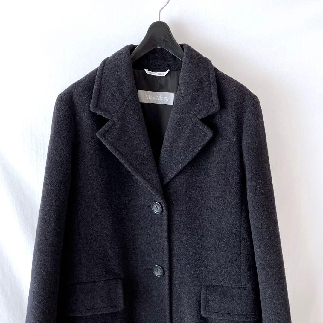MaxMara 銀タグ マックスマーラ チェスターコート ウール 40