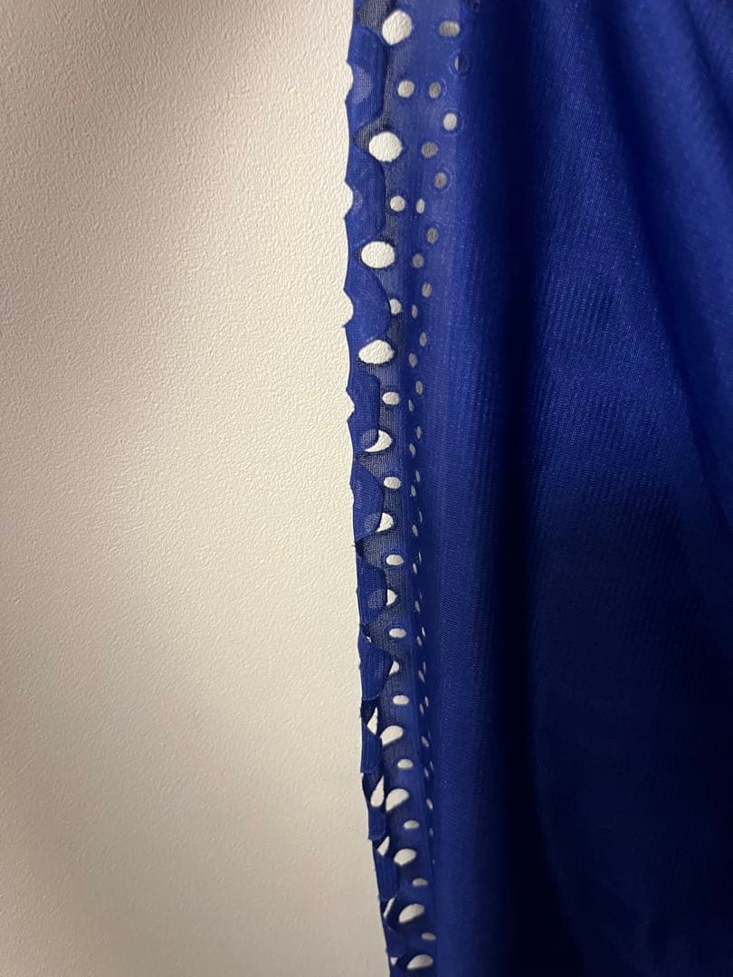 プリーツプリーズ ワンピース ブルー