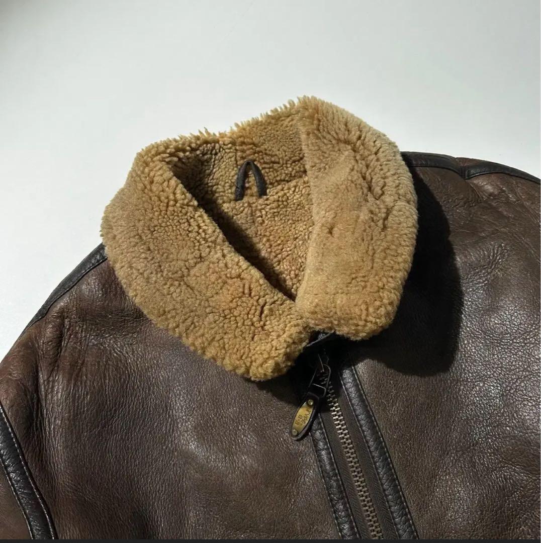 STUSSY ステューシー B-3 ラムスキン　ムートン ブルゾン ジャケット