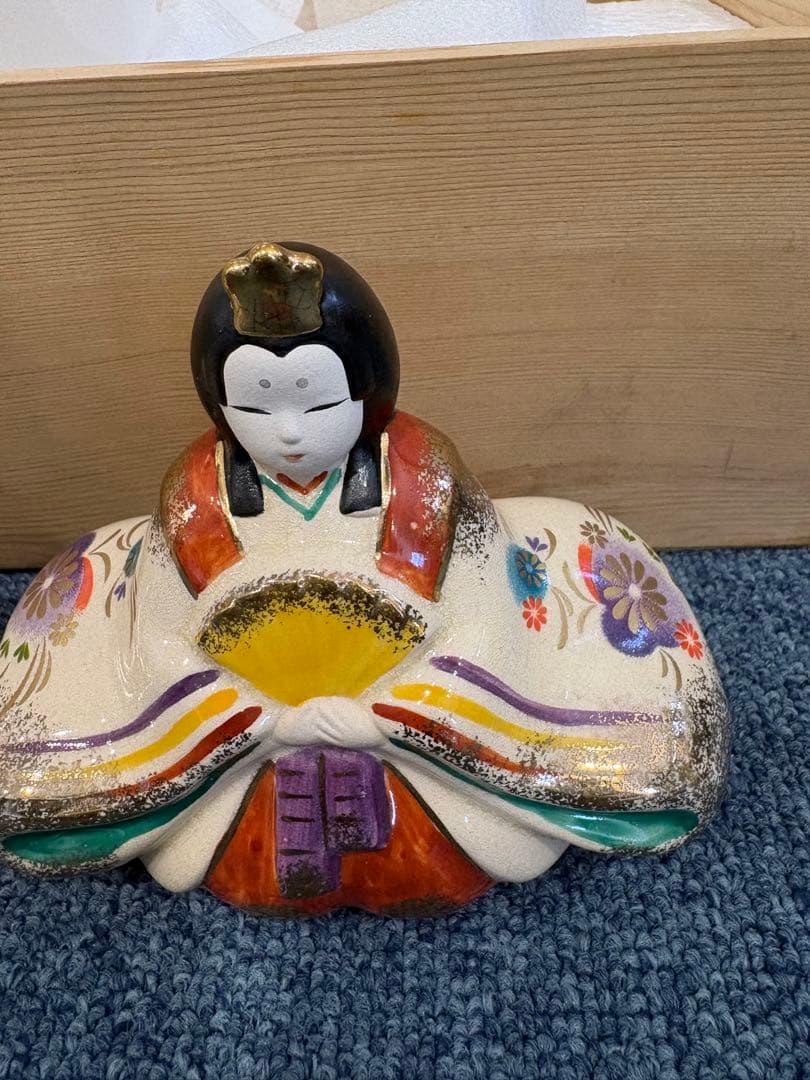光堂作　薬師窯　陶器　ひな人形新品に近い美品