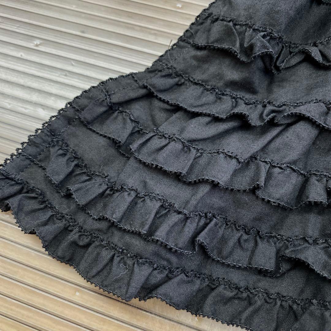 <美品>ピンクハウス ローンエプロン ダブリエ フリル 綿ローン