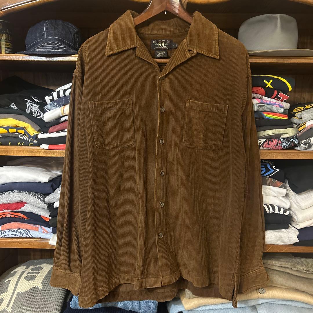 90s RRL コーデュロイ　オープンカラー　開襟