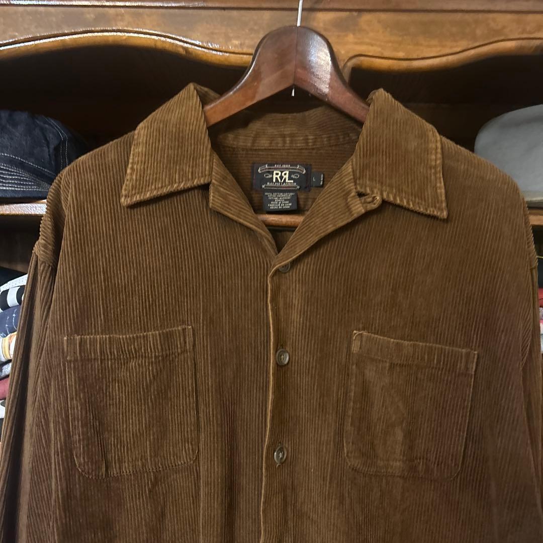 90s RRL コーデュロイ　オープンカラー　開襟