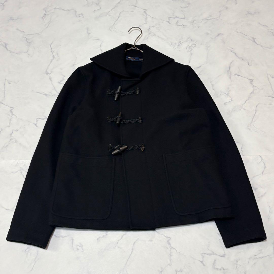 ポロラルフローレン 【L】 ウール混 ショート丈 ダッフルコート ドグルボタン