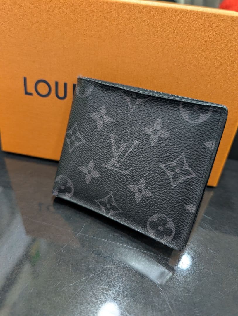 極美品ルイヴィトン モノグラム エクリプス ポルトフォイユ マルコ