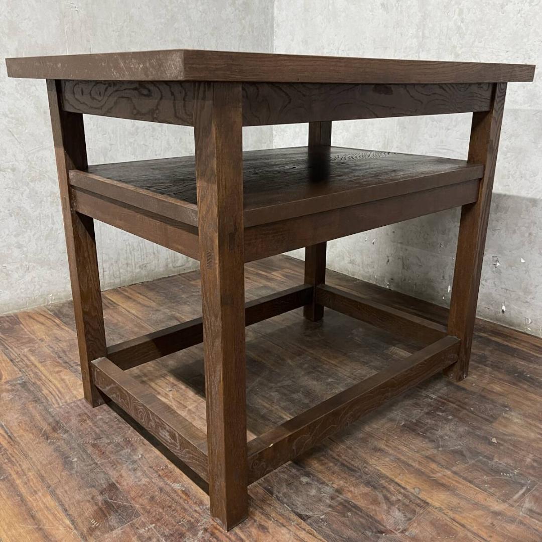 ヴィンテージ オーク材 テーブル W90×D60.5×H70cm 古家具 古民具