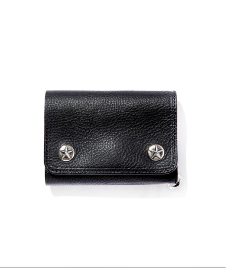 値下げ中　CALEE 三つ折り財布 黒 レザーウォレット