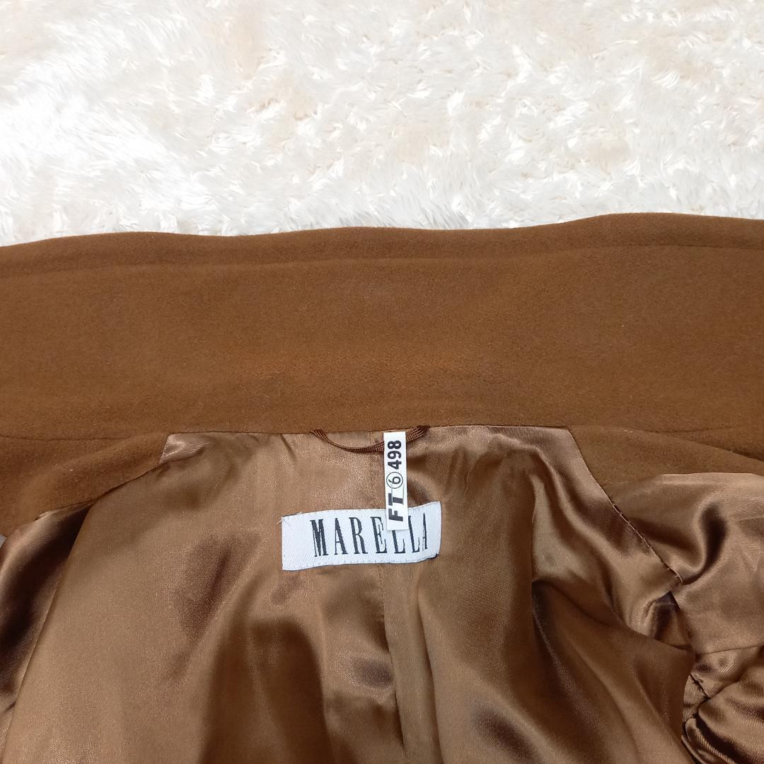 大きめサイズ✨MaxMara サイズ40 ダブルチェスターコート カシミヤ混