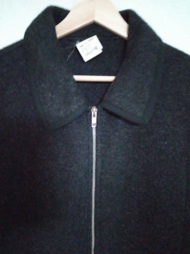 【希90s】agnes'b Homme 短丈肉厚ボイルドウールブルゾン