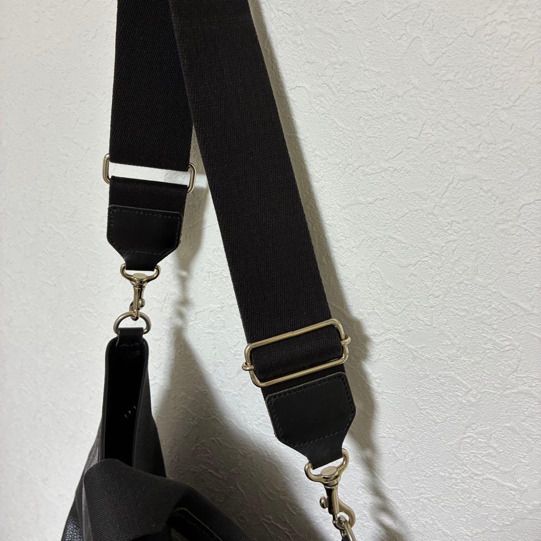 美品✨トプカピ スコッチグレイン ネオレザー 縦型 Aバッグ ショルダー付き L