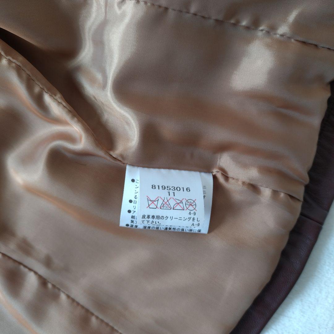 sei様　スタイルミー　Styleme　 レザージャケット　ライダース　茶　L