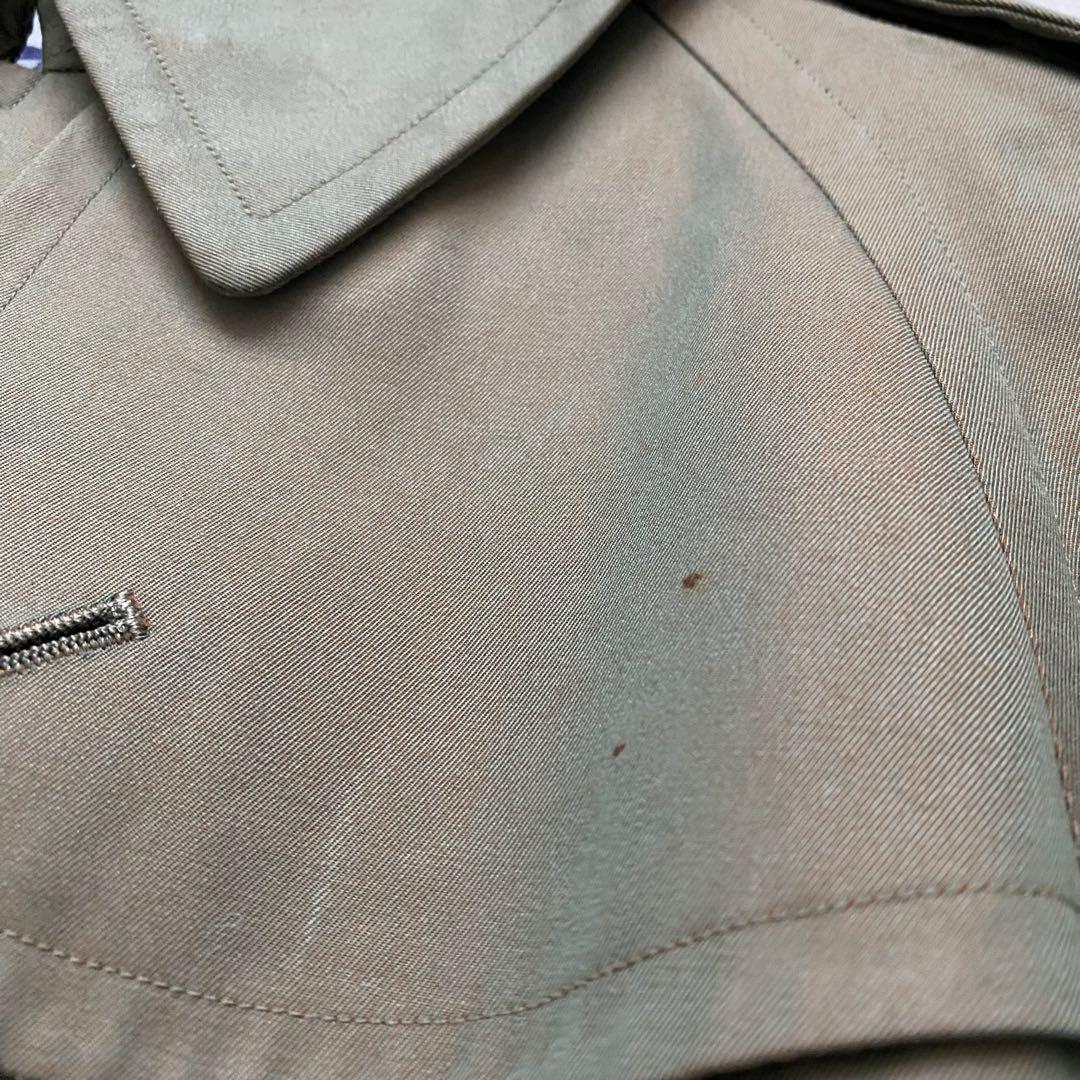 【美品】 バーバリー トレンチコート ノバチェック ダブル カーキ ベルト付き