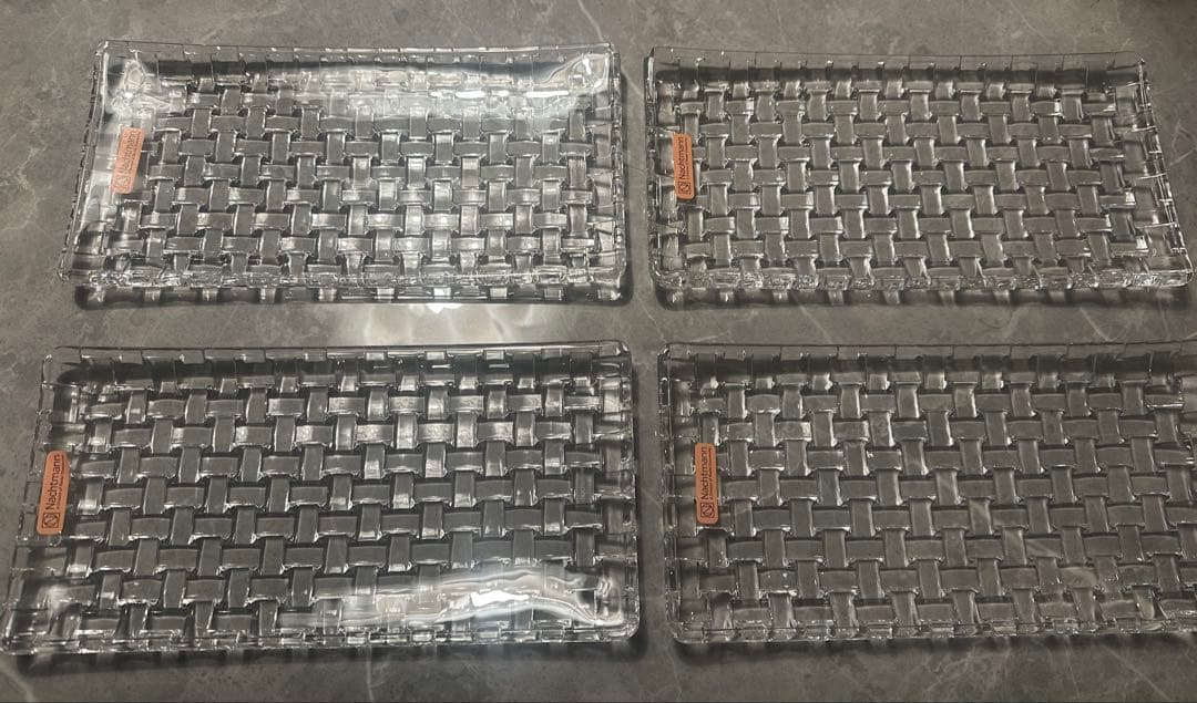 4枚セット　ナハトマン　ボサノバ　レクタングラープレート 28×14cm