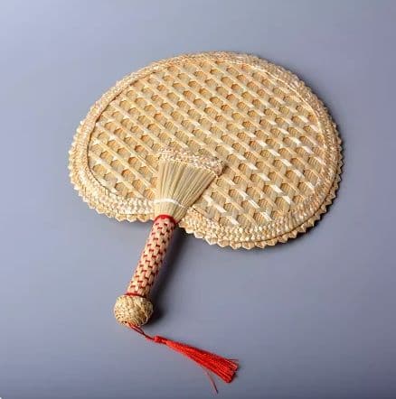 竹細工 4点 扇子 古典な中国風 極上品 工芸品 美術品  手作工芸品