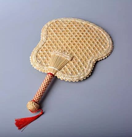 竹細工 4点 扇子 古典な中国風 極上品 工芸品 美術品  手作工芸品