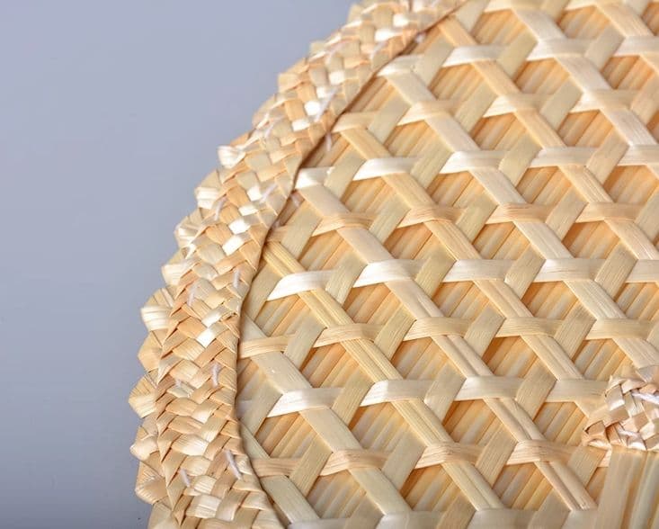 竹細工 4点 扇子 古典な中国風 極上品 工芸品 美術品  手作工芸品