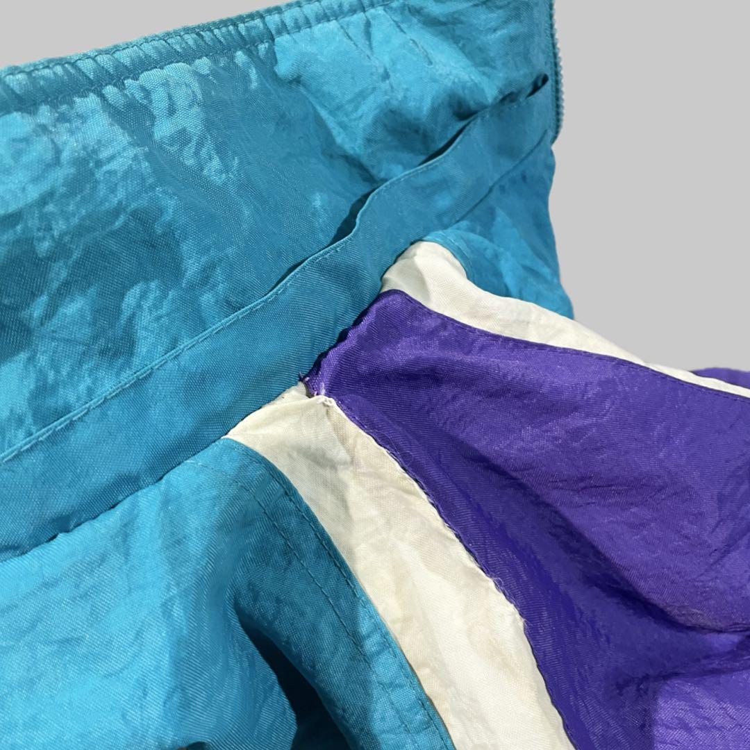 【リバーシブル】90sリーボックNBA シャーロット・ホーネッツ中綿JKT/L