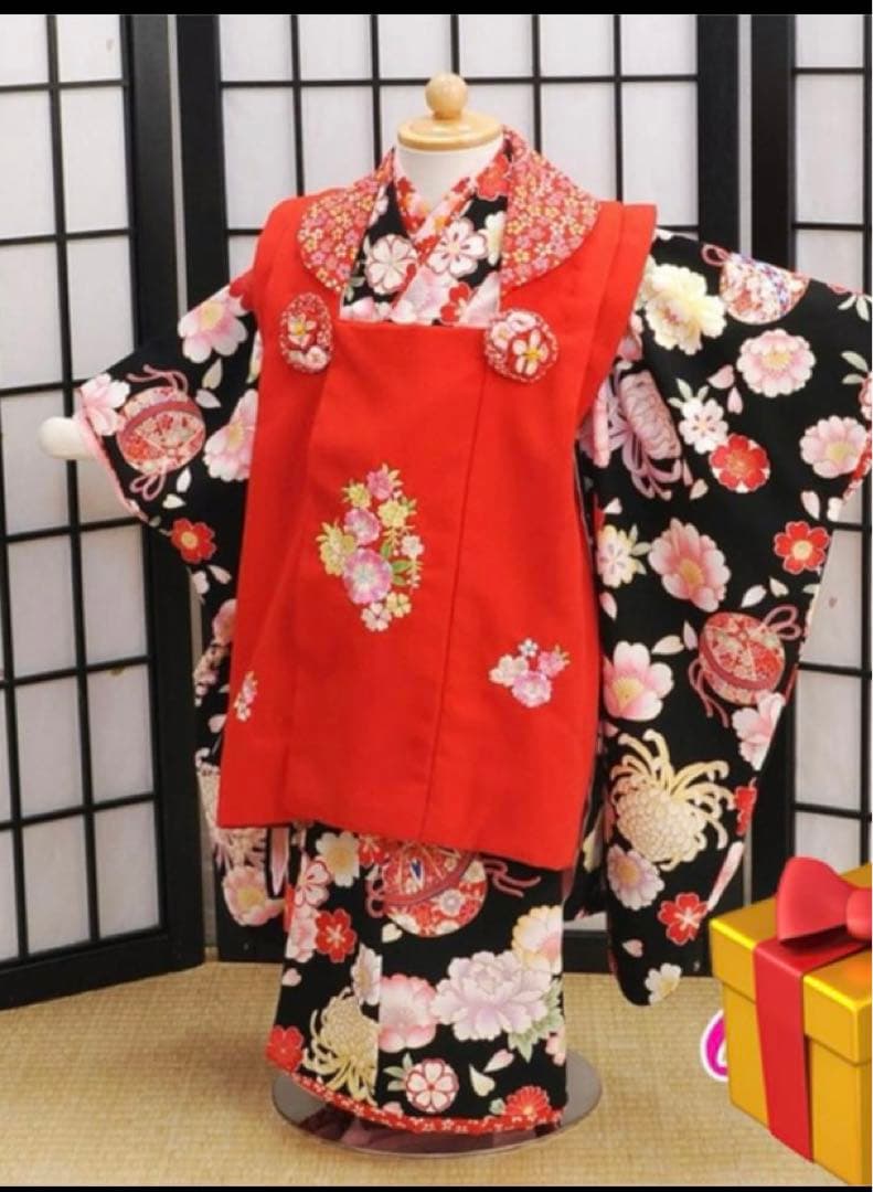 七五三 着物 3歳 花夢二
