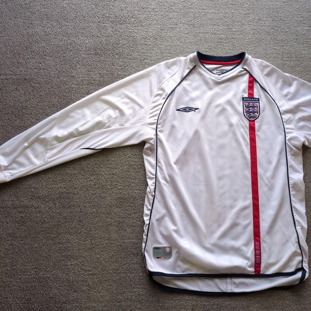 希少 アンブロ イングランド代表 長袖ユニフォーム 2003年ホーム柴田ひかりL