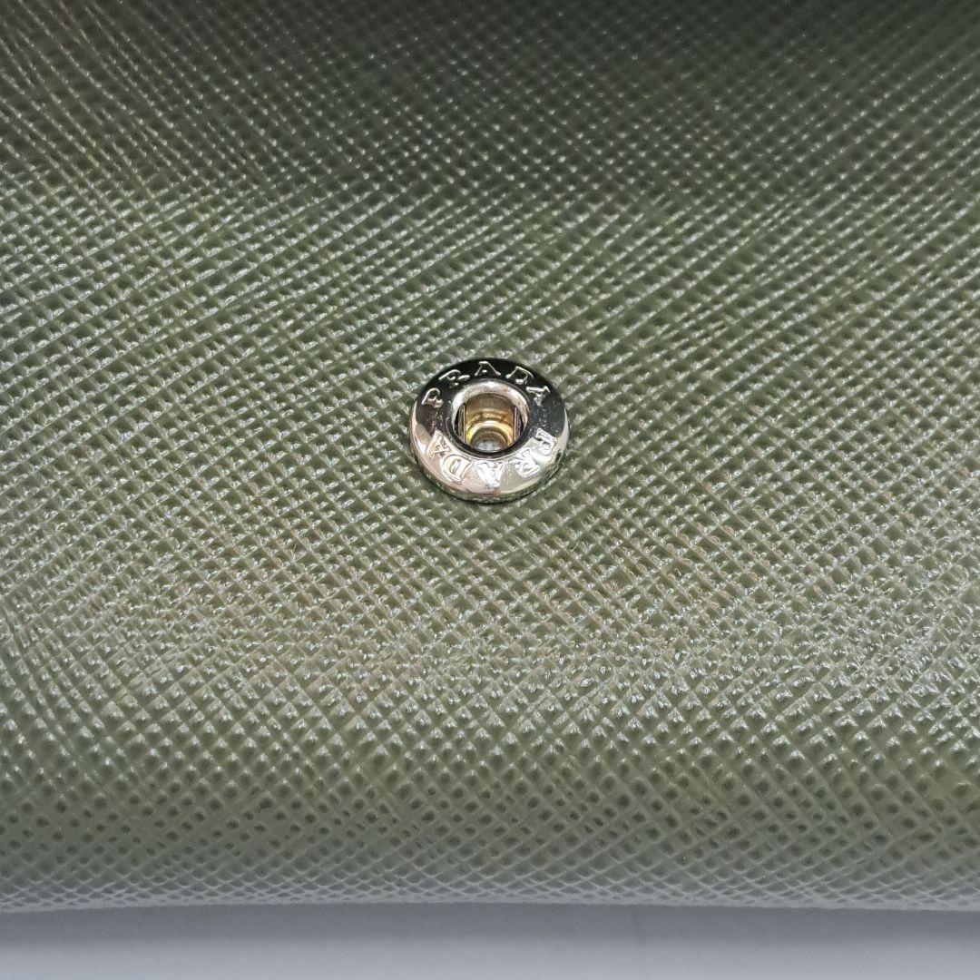 PRADA 三つ折り財布 コンパクトウォレット 2MN042 カーキ
