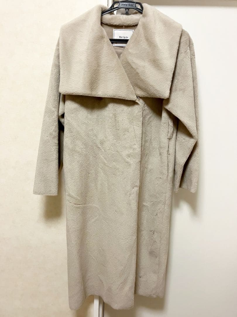 ジャケット・アウター herlipto Grace Wrap Coat beige S