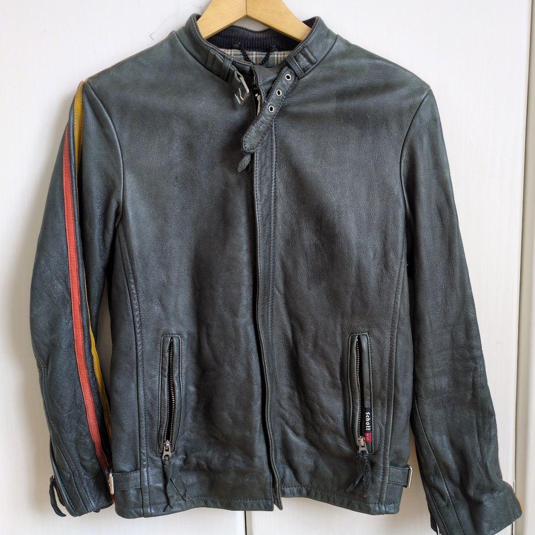 schott　シングルライダース　グレー？ブラック？