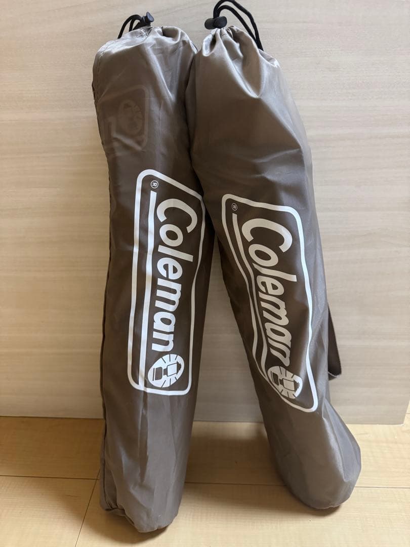 Coleman コンパクトグランドチェア グレージュ 2脚セット　新品
