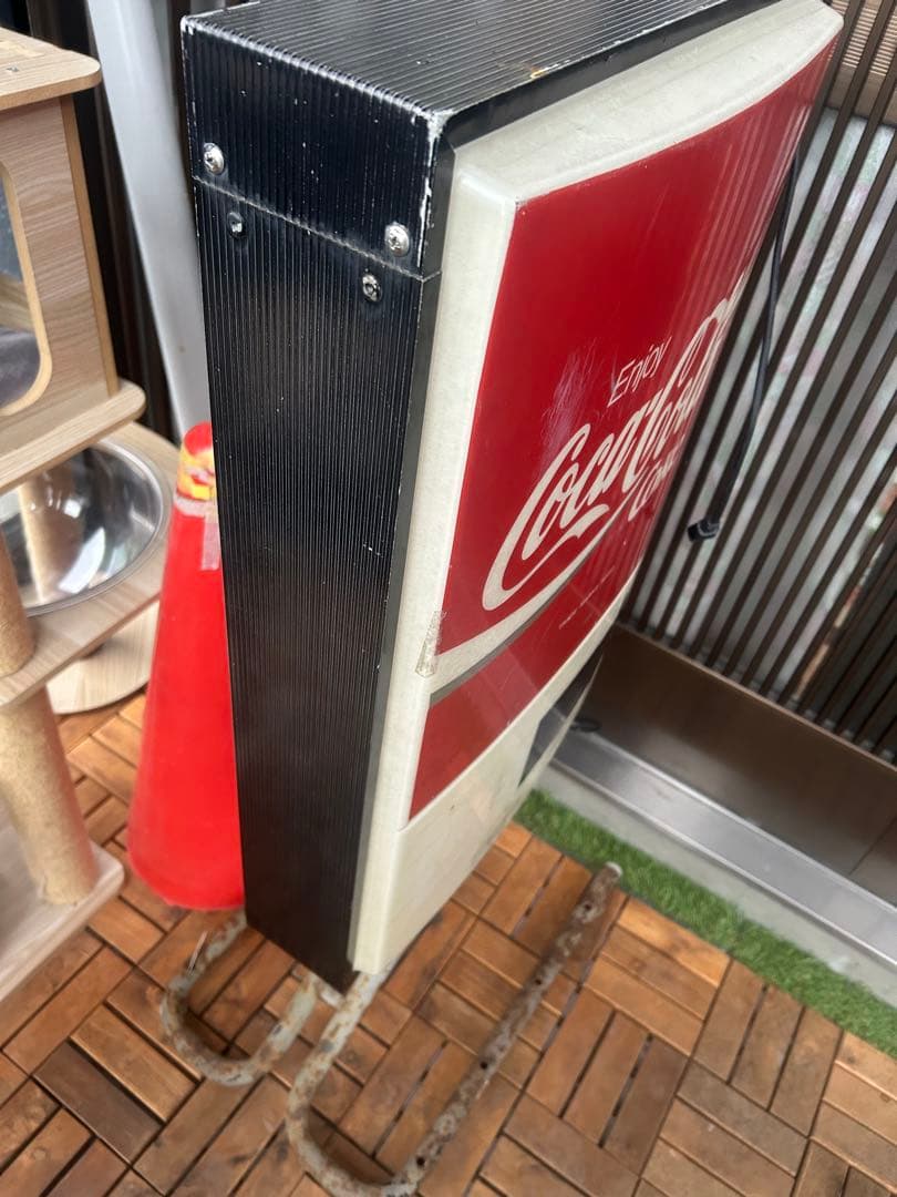 サイズでかいです　コカコーラ　レトロ看板 ライト　ヴィンテージ希少