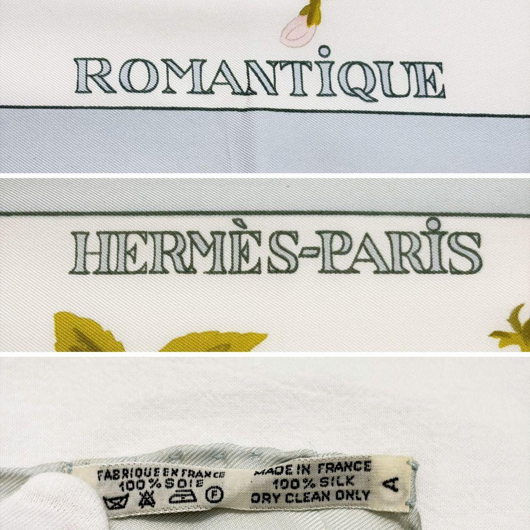 HERMES エルメス カレ90 ロマンティック スカーフ タグあり