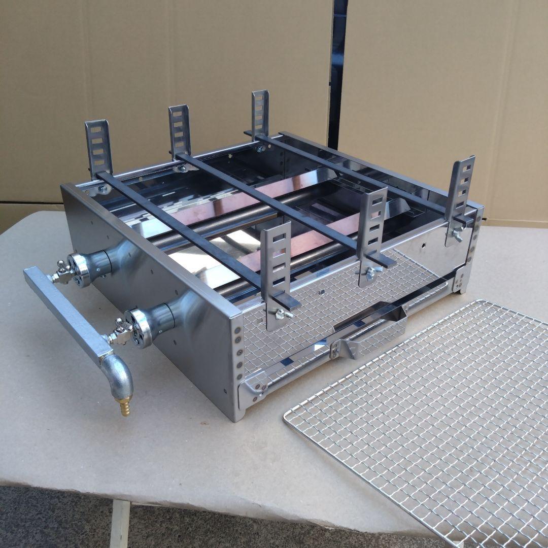 牡蠣小屋 魚介類 海鮮 焼き網 磯焼き ガスグリドル LP グリラー 幅45cm