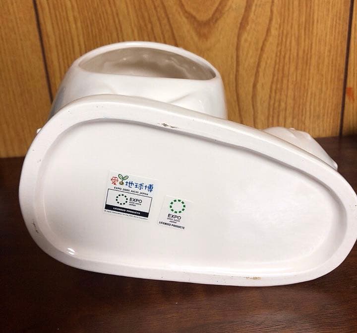 【非売品】2005年愛・地球博　モリゾーキッコロの陶器　愛知万博