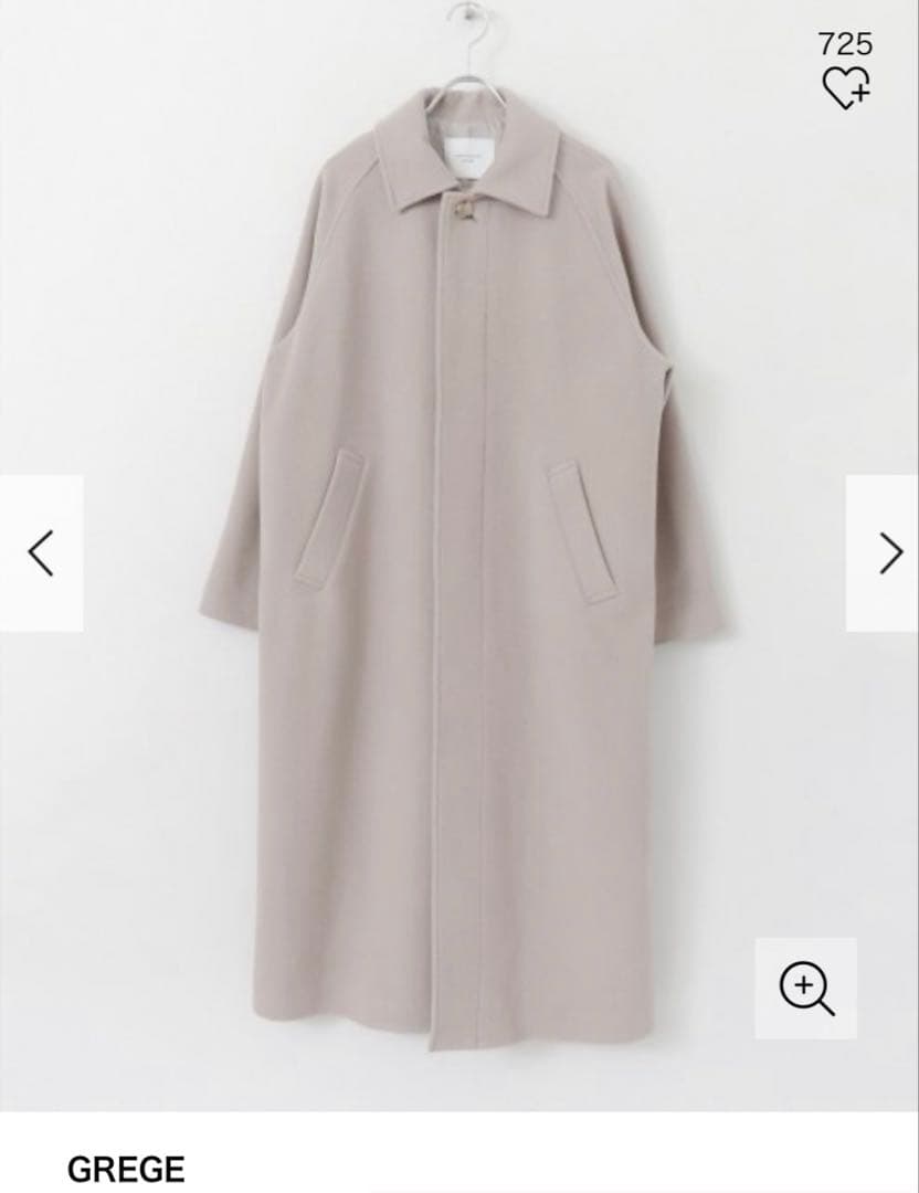 アーバンリサーチドアーズ　ウールコート　グレージュ