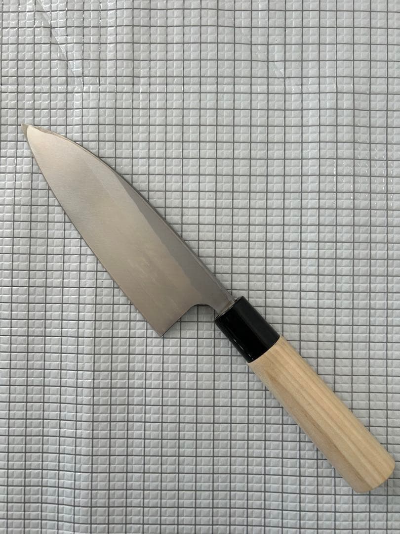出刃 包丁 150mm 出刃包丁 モリブデンバナジュウム鋼 朴丸柄 ③