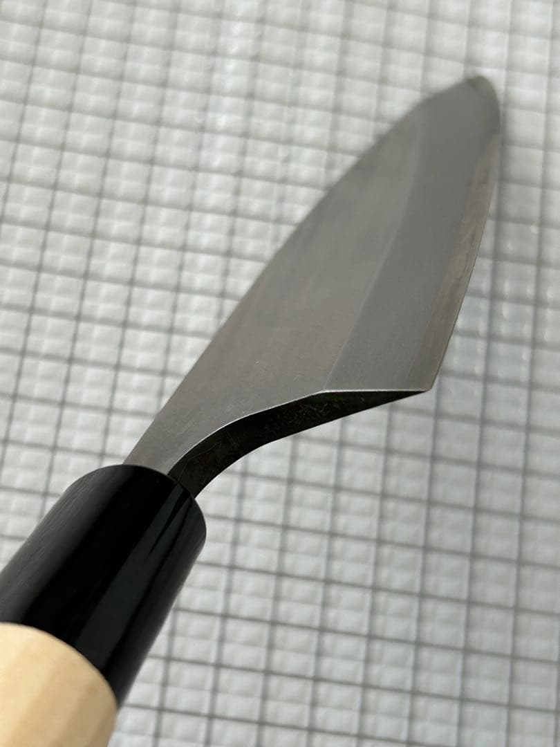 出刃 包丁 150mm 出刃包丁 モリブデンバナジュウム鋼 朴丸柄 ③