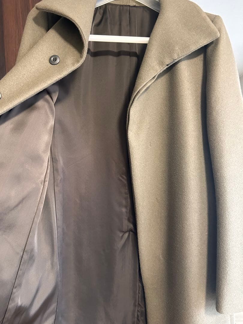 【美品】アタッチメント カシミヤ混平二重メルトンスタンドカラーコート
