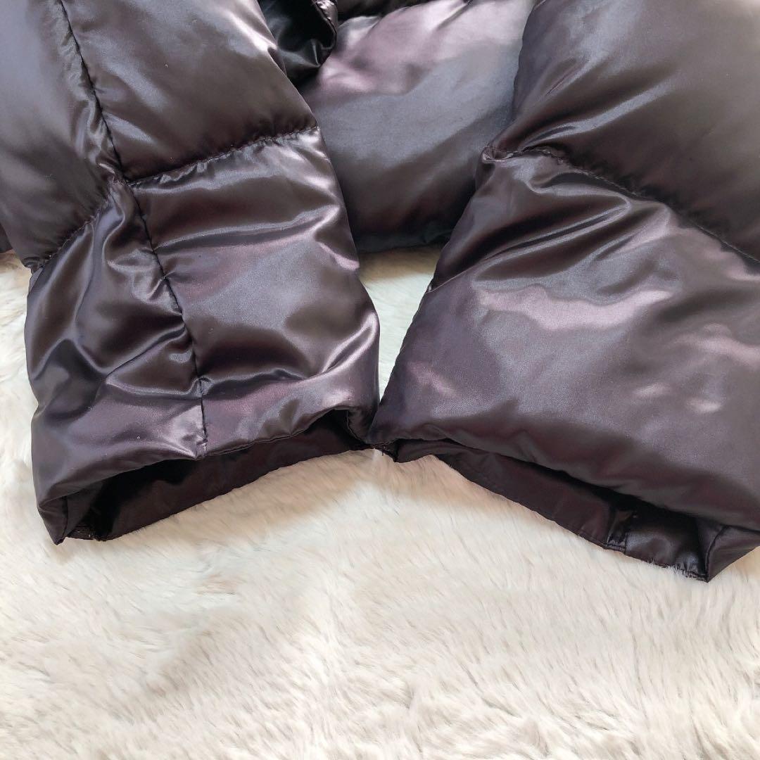 MaxMara*マックスマーラ　ショートダウンコート　ジャケット　光沢 紫 42
