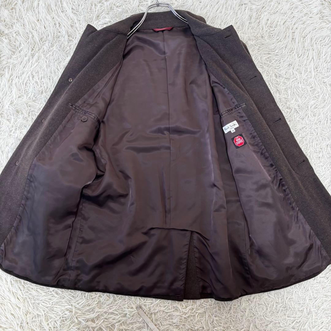 PaulSmith✨カシミヤウール　ステンカラーコート　　ゴアウィンドストッパー