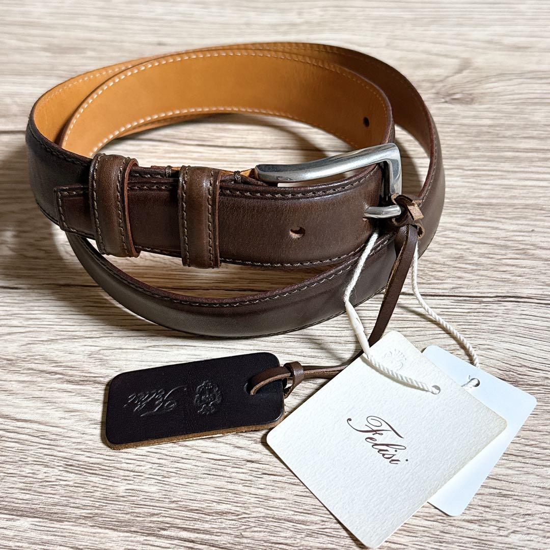 FELISI フェリージ ベルト イタリア製 牛革 80㎝44-80 ブラウン