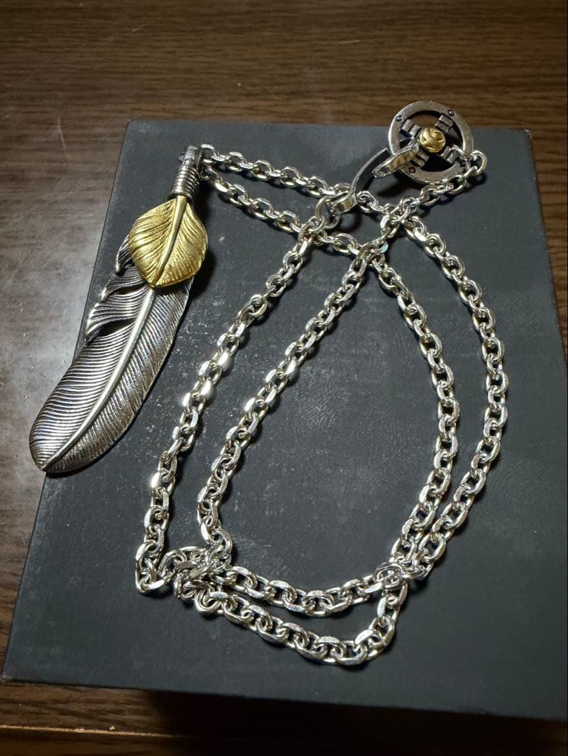 ゴローズ　シルバー羽根ペンダントネックレス