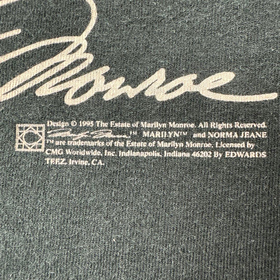 ヴィンテージ　マリリンモンローTシャツ シングルステッチXLサイズ黒