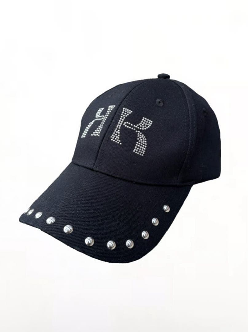 帽子 kisstheclub K studded cap